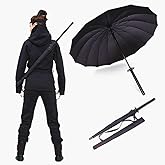 WPOZD Samurai Umbrella Semi-automatic Samurai umbrella is a creative gift for wind and rain protection outdoors