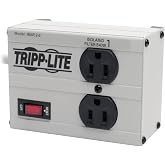 Eaton Tripp Lite IBAR2-6D Isobar Heavy Duty Metal Surge Protector 2 Outlets | 1410 Joules, 6ft Extension Cord Power Cable, EMI/RFI Filtering, Industrial Garage Power Strip, Under Desk &amp; Wall Mountable