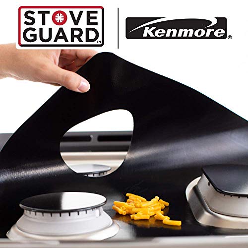 StoveGuard Stove Protectors for Kenmore Gas Ranges Custom Cut Ultra Thin Easy Clean Stove
