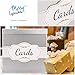 Merry Expressions Silver Card Box for Wedding Reception, Birthday, Graduation, Sweet 16, Bridal & Baby Shower Party - Large 10