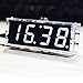 KKmoon DIY Digital LED Clock Kit Compact 4-digit Light Control Temperature Date Time Display with Transparent Case (White)