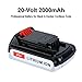 Biswaye 4.0Ah 20V Lithium Battery LBXR20 Compatible with Black and Decker 20V Max Battery LBXR2520 LBXR2020 LB2X3020 LBX20 LB2X4020 & LST522 LHT2220 LST300 20-Volt Max Cordless Power Tools (2-Pack)
