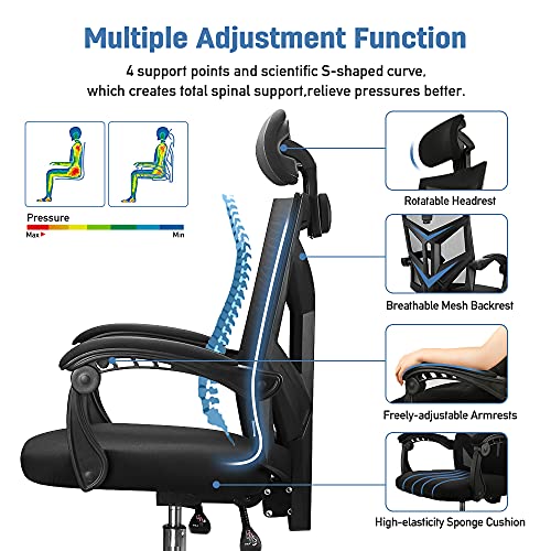 VANSPACE DC03 Ergonomic Home Office Chair High Back Mesh Chair