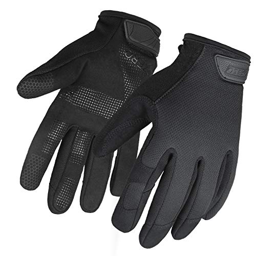 OZERO Work Gloves: Touchscreen Mechanic Glove Flex Extra Grip Non-Slip Palm  Performence Gloves for Tactical, S
