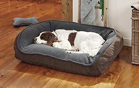 orvis comfortfill wraparound dog bed with fleece