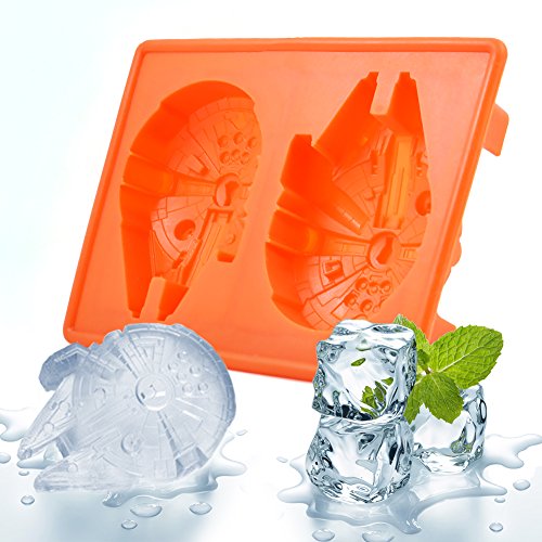 Star Wars Ice Trays Silicone Ice Large Cube Molds Food Grade Chocolate Candy Baking Molds-Millennium Falcon - Thumbnail 7