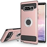 Note 8 Case with Kickstand,360 Degree Rotating Ring