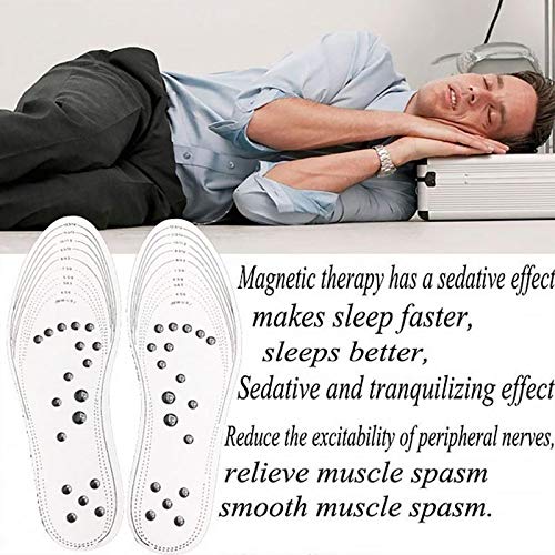 1Pair Acupressure Magnetic Massage Foot Insole Therapy Reflexology Pain Relief Pads