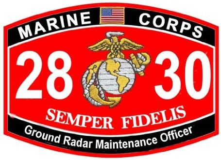 USMC MOS 2830 Ground Radar Maintenance Officer Decal 10"
