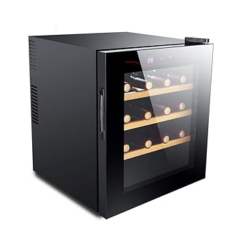 FREIHE Led Nevera para Vinos, Bebidas Nevera 16 Capacidad Botella ...