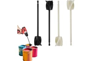 4 Pack Resin Paint Mixer for Drill, Paint Stirring Paddle, Reusable Drill Mixing Attachment, Painting Tool for 1/4" Drill Bit