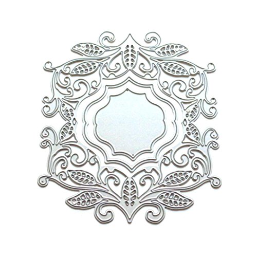 Jiayit Hot Sale Cutting Dies for Card Making, Love Flower Metal Cutting Dies Embossing Die Cuts Scrapbooking Dies Metal Cut For Card Present DIY Wedding Greeting Card (E)