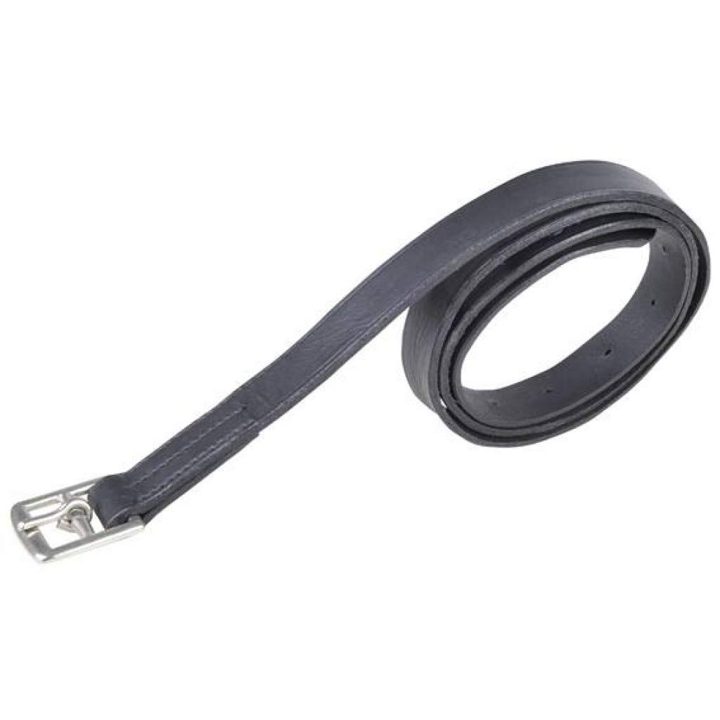 HKM Shetty Stirrup Straps, 56639100, 80 cm, Pack of 2, M, Black