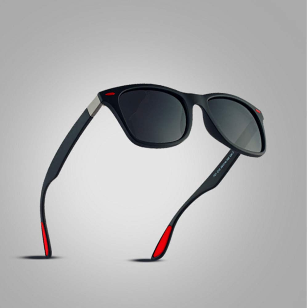 Rgargga Lunettes de soleil polarisées pour hommes et femmes | Lunettes de soleil au fini mat | Lentille de miroir de couleur | Blocage 100% UV