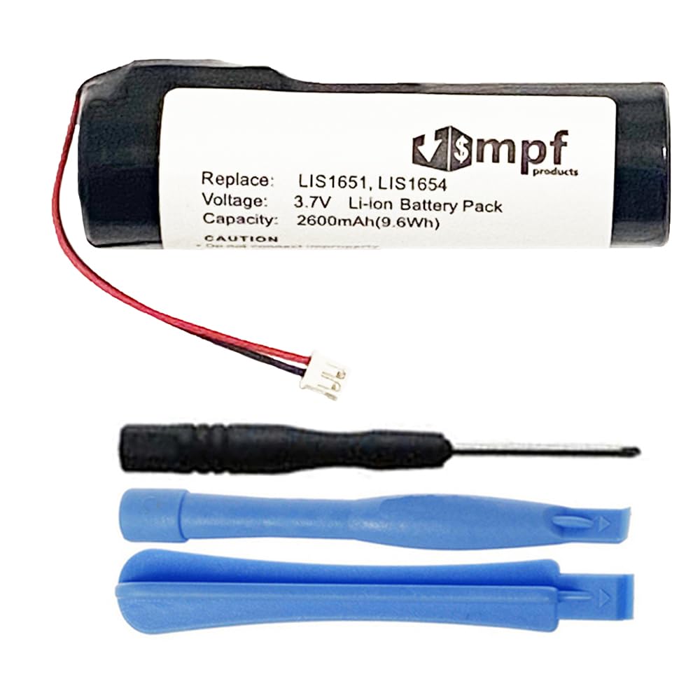 MPF Products 2600mAh LIS1651, LIS1654 Battery Replacement Compatible with Sony PS4 PlayStation 4 Move Motion Controller Version 2 CECH-ZCM2E, CECH-ZCM2U (Micro USB Charge Port Only)