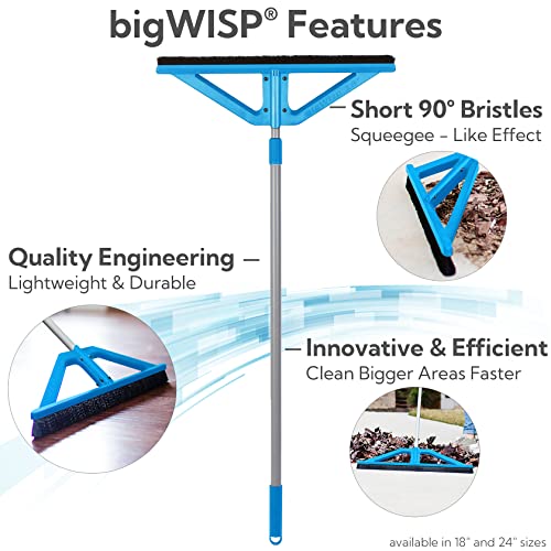 bigWISP, Lightweight Push Broom Outdoor Indoor MultiSurface Stiff