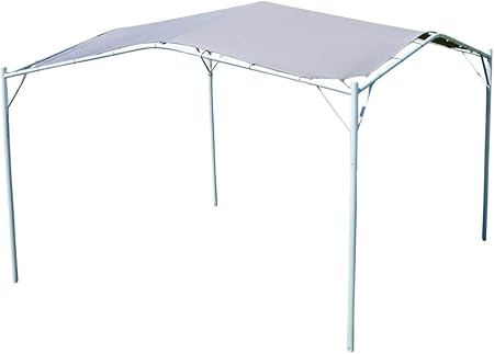 Amazon De Ass Eleganter Gartenpavillon Pavillon Sonnensegel 3 5x3 5m Meter 12 25m Dach Aus Polyester Uv50 Modell Ibiza Von