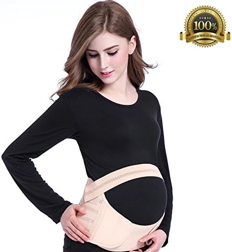 Amymami Maternity Belt, Breathable Pregnancy Belt Lower Back and Pelvic Support, 4 Size for Choice (XXL)