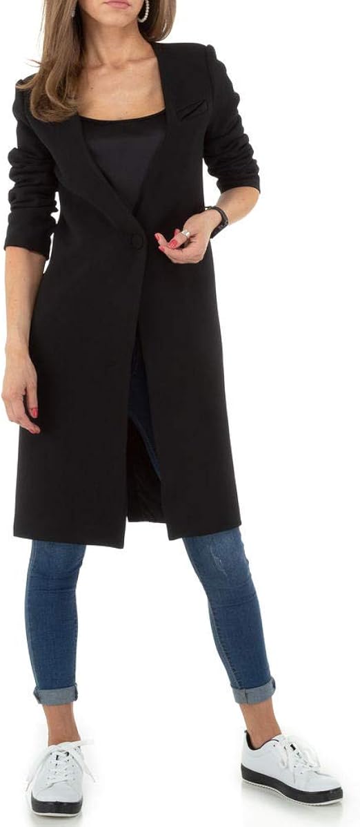 Wunderbar Longblazer Damen Schwarz Bild
