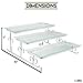 3 Tier Server - Tiered Serving Platter Stand & Trays - Perfect for Cake, Dessert, Shrimp, Appetizers & More