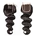 UNICE Hair 3 Part Lace Closure Body Wave Brazilian Unprocessed Virgin Hair 4x4 Closure Natural Color (12inch)