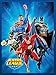 Crover SS-Crv-8R-Gpqy-ZNX1 Justice League Sunburst Blue Luxury Plush Twin Blanket, Multicolor