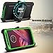 Venoro Moto Z2 Force Case, Moto Z2 Play Case, Heavy Duty Shockproof Full Body Protection Rugged Hybrid Case Cover with Swivel Belt Clip and Kickstand for Motorola Z Force 2017 (Green)