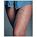 Women Sexy Rhinestone Leg Chain Body Chain Jewelry Thigh Leg Chain Bracelet Leg Jewelry for Party Beach Accessories (Silver Color)