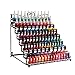Dazone Mounted 8 Tier Metal Shelf Nail Polish Wall Rack Essential Oils Perfume Table Top Organizer Display Stand