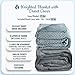 Weighted Blanket Queen Size with Removable Duvet Cover Queen Size 15lbs, Heavy Glass Micro Beads, 100% Cotton Blankets, Hot and Cold Sleeping-Washable (15 lbs, 60”x 80” Size)- True Grey