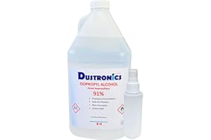 Dustronics Re-Fill kit, 91% Isopropyl Alcohol, 4 litres, Premium Formulation, Non-Corrosive, Safe on Plastics, with Bonus 4 o