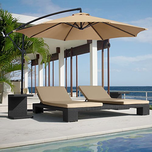 Best Choice Products Patio Umbrella Offset 10 Hanging Umbrella