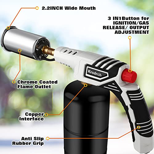 POWERFUL Cooking Fire Gun Grill Gun, Propane Torch, Cooking Torch, Sous
