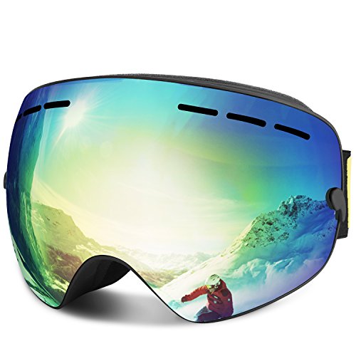 Goggles & Lenses Outdoor Recreation vTopTek OTG Ski Goggles,Anti Fog Snowboard Goggles UV