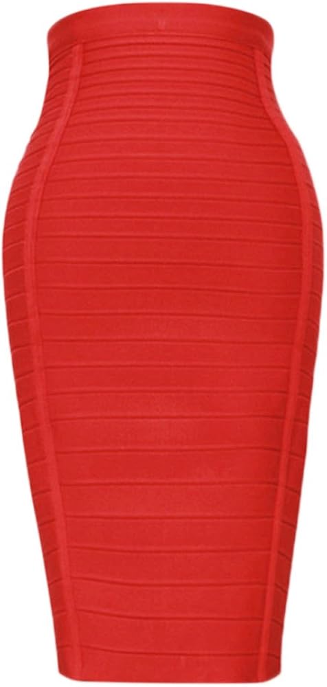 HLBandage Women's High Waist Elastic Rayon Bandage Pencil Skirt at  Women’s Clothing store