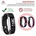 VIBETS Pulse Original Replacement Band for Fitness Tracker ID115PlusHR (Black)