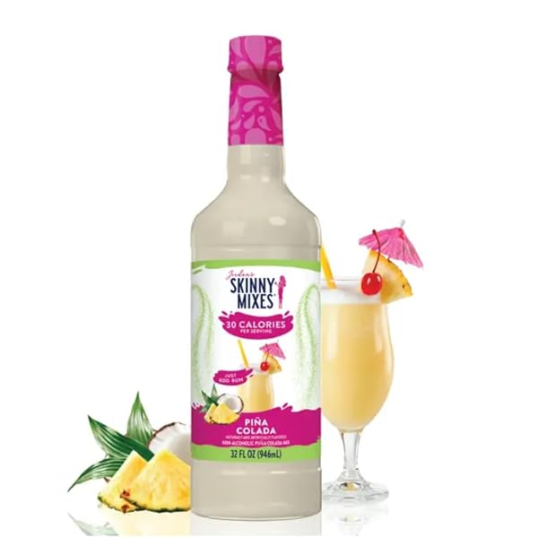 JORDAN’S SKINNY MIXES PINA COLADA MIX, FLAVORED COCKTAIL...