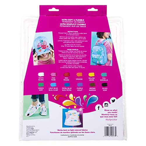 Tulip 40573 Palette Kit Brush-On Paint, 15 Piece, Multi - //medicalbooks.filipinodoctors.org