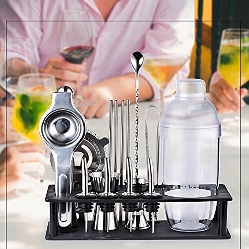 Cocktail Set,17-Teilig, Cocktail-Shaker-Set, Bartending-Kit Edelstahl-Cocktailbar-Werkzeuge, Perfect Home Bartending-Kit… – Bild 5