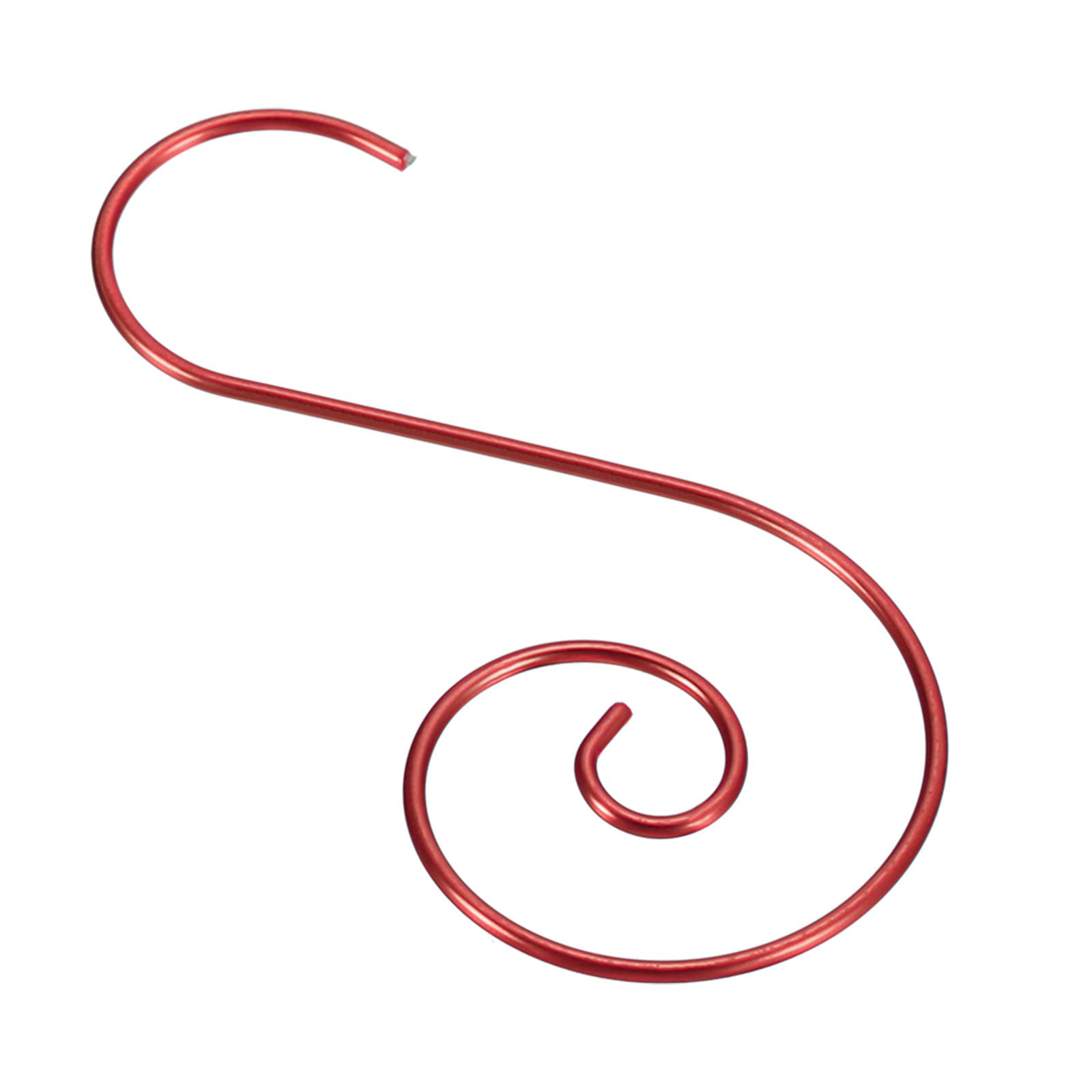 PATIKIL Christmas Ornaments Hooks 120 Pack S Shape Hooks Wire Metal Hanging for Christmas Party Tree Decorations, Red