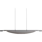 Golden Lighting Luma 42" LED Linear Pendant in Graphite