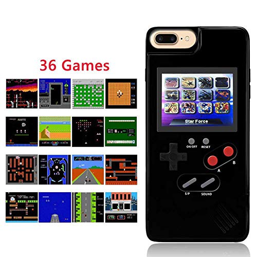 Goglor Gameboy Case for iPhone,Retro 3D Gameboy Design with 36 Small Games,Game Console iPhone Case,Color Screen,Silicone Cover Case for iPhone X/XS/XR/Xs MAX,iPhone 6/7/8,iPhone 6Plus/7Plus/8Plus - Thumbnail 4