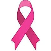 StickerTalk Breast Cancer Ribbon Vinyl Sticker, 3 inches by 5 inches