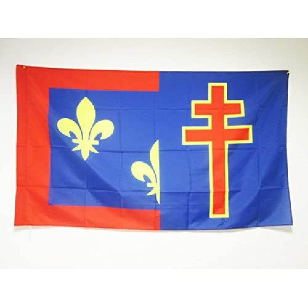 AZ FLAG - French Department of Maine-et-Loire Flag - 3x5 Ft - Department of France Banner with Sleeve - 100% Polyester - Fade Resistant - Vivid Colors - 3' x 5' Feet - 150x90 Cm