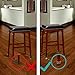 MelonBoat 24 Pack Chair Leg Floor Protectors, Fit Square Leg 1-1/4 to 1-3/8 inches, Chair Leg Caps with Furniture Felt Slider Glide Pads, A-SQ033, Fit Square Leg 1.26''-1.38''