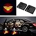 3D Ghost Shadow Emblems Wireless Door Logo Shadow Ghost Lights (2pcs) fit Ford Focus 2 Fiesta F150 Mondeo Transit Mustang etc (Red Wonder Women)