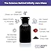 Infinity Jars 250 ml Black Ultraviolet All Glass Refillable Empty Apothecary Jar
