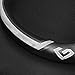 SEG Direct Bling Bling Car Steering Wheel Cover Universal Fits 14 1/2 Inch - 15 1/3 Inch, Black Microfiber Leather with Inlaid Silver Rhinestone Powder
