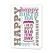 Canopy Street Lively Birthday Note Cards / 36 Cards And Envelopes / 6 Colorful Birthday Designs / 4 5/8