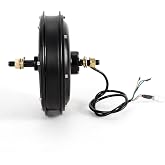 Rear Wheel Motor, 48V 1500W Electric Hub Motor 500rpm Brushless Gearless Threaded Hub Motor for 20-28" Conventional Bikes and Rear Wheels with Dropouts of 5.31Inches